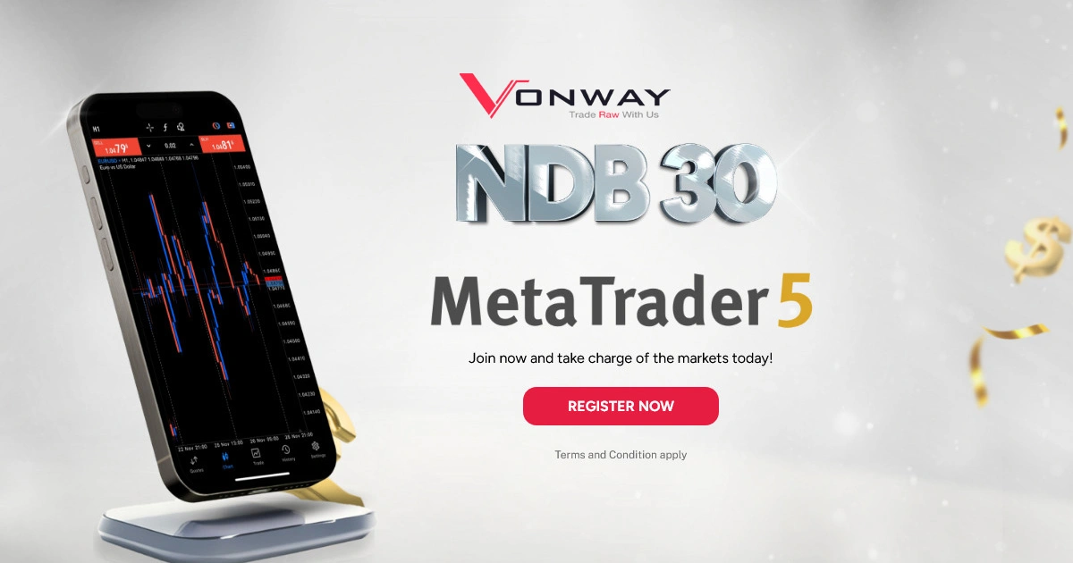Grab your Vonway $30 Forex No Deposit MT5 Bonus
