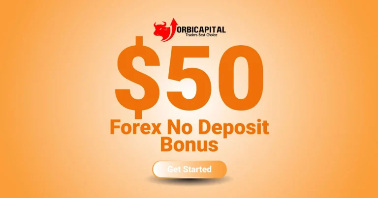 New Account Bonus with $50 No Deposit at OrbiCapital