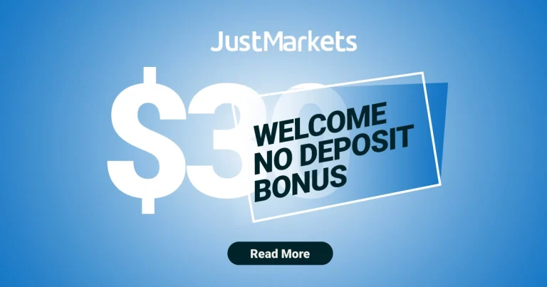 Welcome Free Credit Bonus of $30 Cash at JustMarkets
