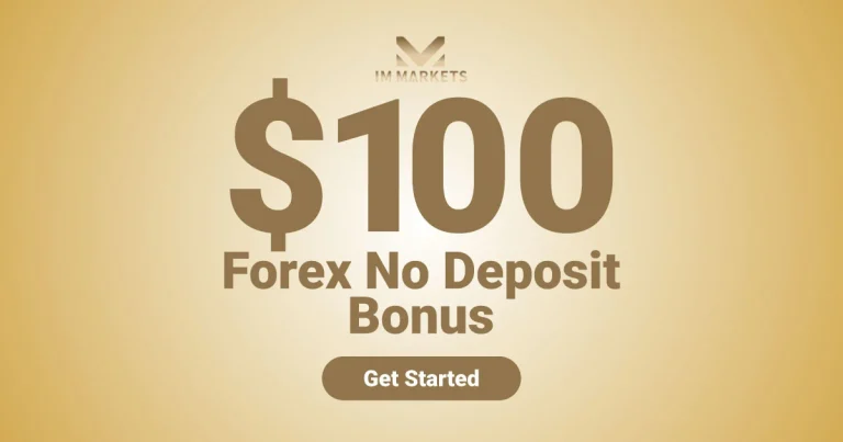 Account Opening Bonus with $100 Credit by IMMarkets