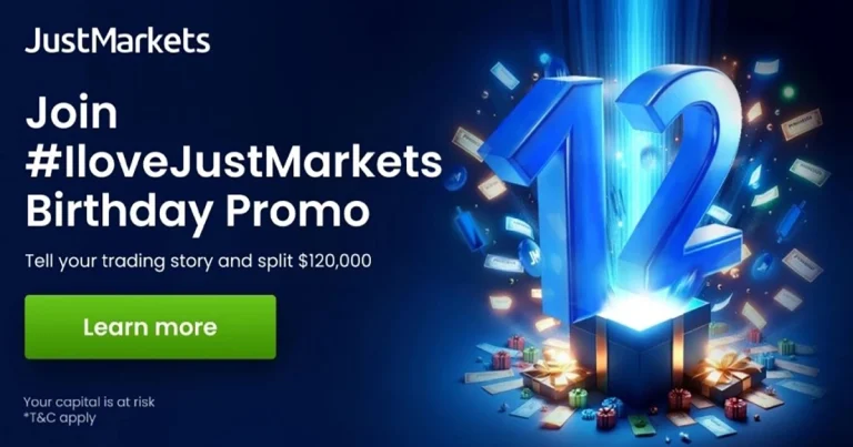 Forex Trading Birthday Contest $120000 at JustMarkets 10 Forex Trading Birthday Contest $120000 at JustMarkets