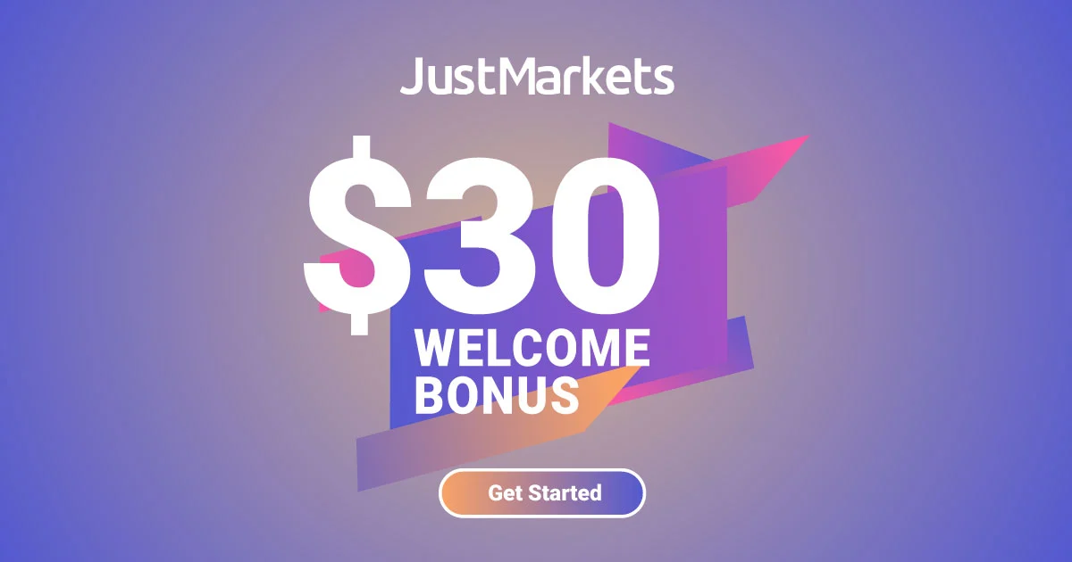 New Credit No Deposit Promotion with $30 at JustMarkets