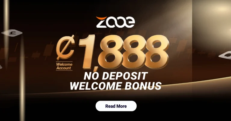 Welcome Trading Forex No Deposit Bonus of ¢1888 at Zooe