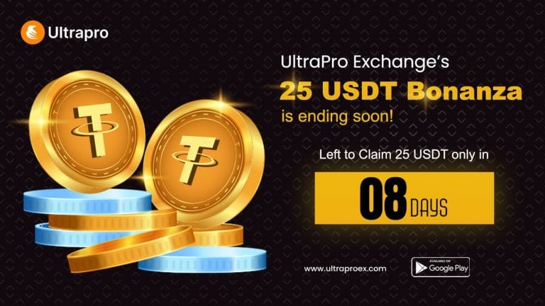 Get a 25 USDT Crypto No Deposit Bonus with Ultrapro