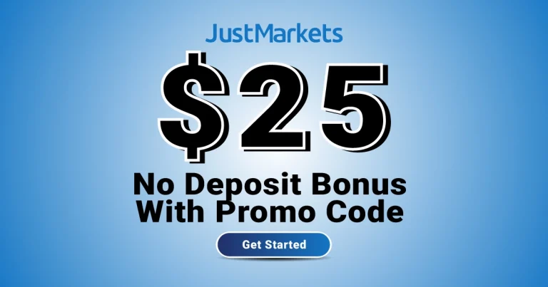 Promo Code Forex $25 No Deposit Bonus at JustMarkets