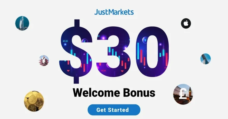 $30 Free Welcome Bonus Offer for Asia JustMarkets Traders