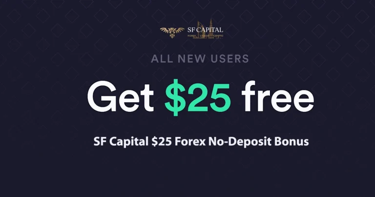 SF CapitalFX is offering $25 Free No Deposit Forex Bonus