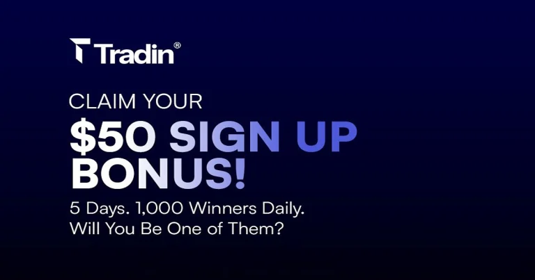 Claim the Tradin $50 Free No Deposit Forex Bonus today